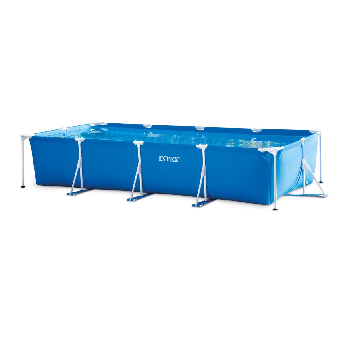 Бассейн каркасный прямоугольный 450x220x84 см без фильтра-насоса INTEX 28273NP Бассейн каркасный прямоугольный 450x220x84 см без фильтра-насоса INTEX 28273NP