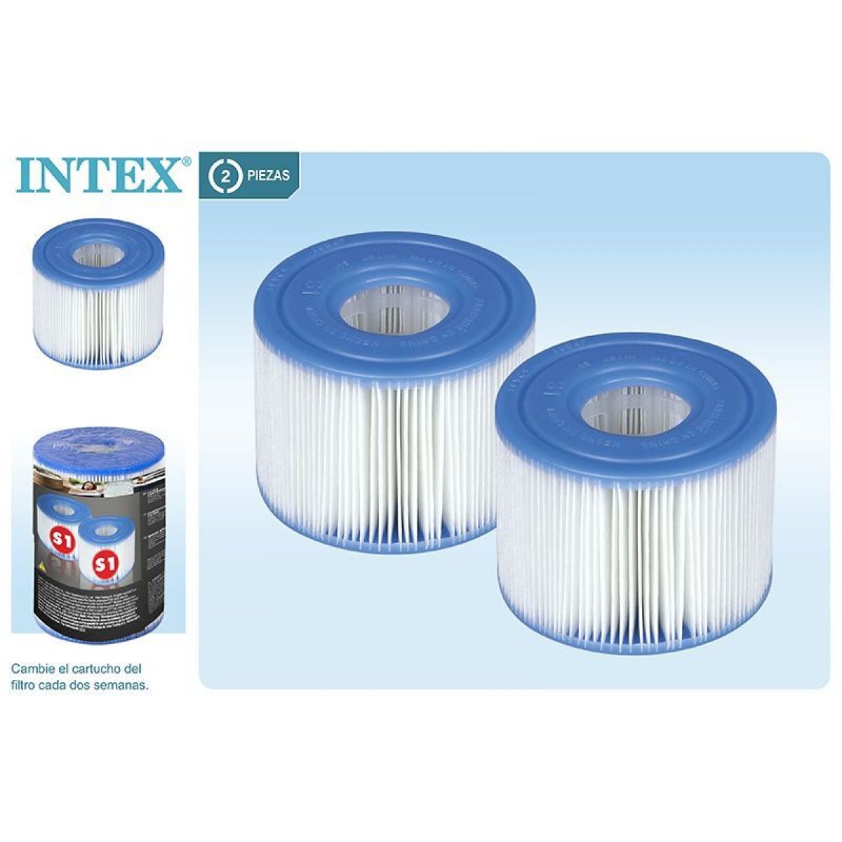 Фильтр-картридж S1 цилиндрический, для СПА-бассейнов PureSpa, INTEX 29001 Фильтр-картридж S1 цилиндрический, для СПА-бассейнов PureSpa, INTEX 29001