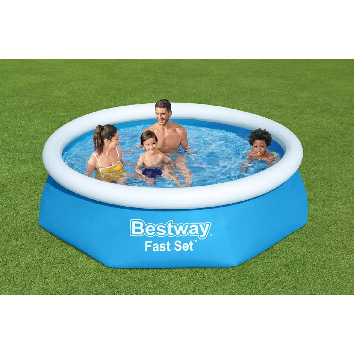 Бассейн надувной 244x61 см, круглый, с фильтр-насосом, BESTWAY 57450 Бассейн надувной 244x61 см, круглый, с фильтр-насосом, BESTWAY 57450