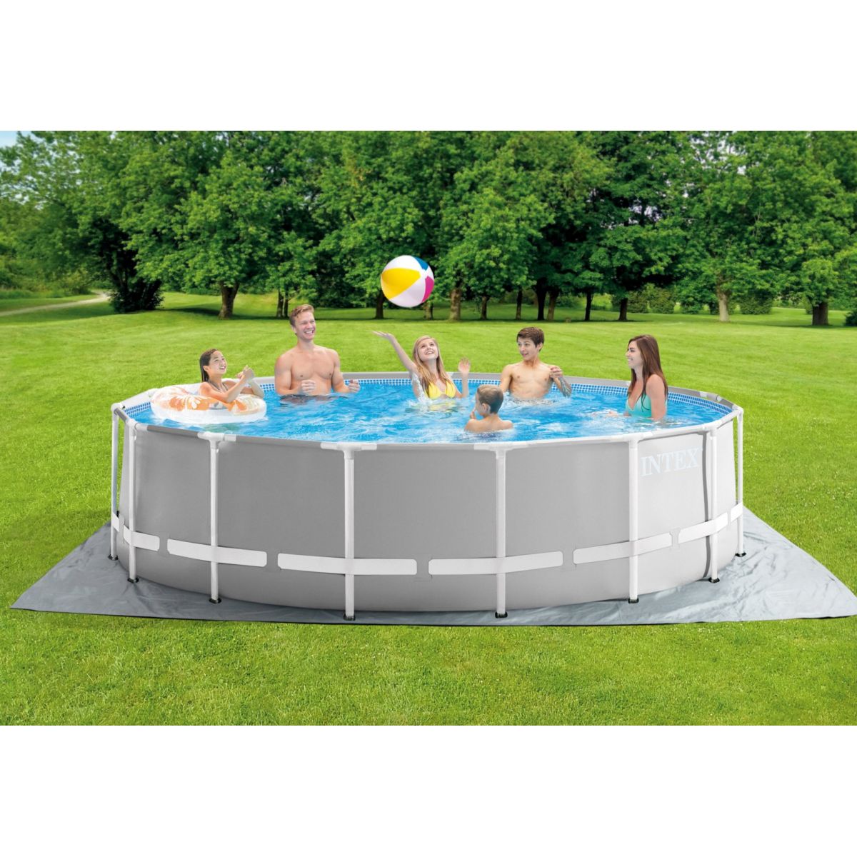 Каркасный бассейн 457x122 см с аксессуарами, металлокаркас, INTEX 26726NP Каркасный бассейн 457x122 см с аксессуарами, металлокаркас, INTEX 26726NP
