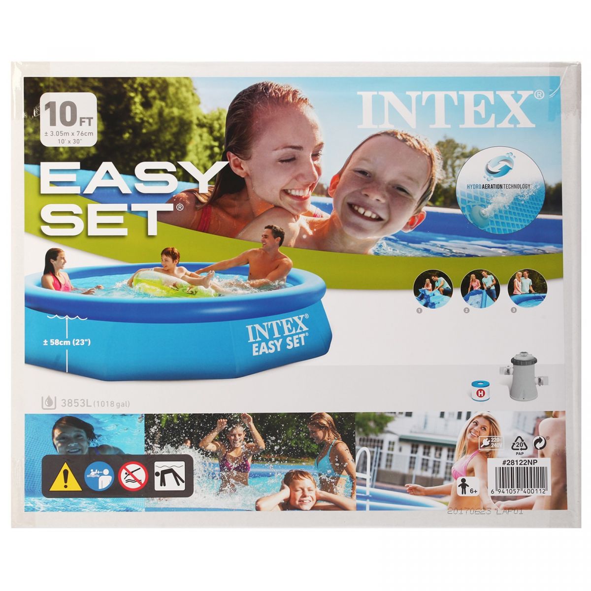 Бассейн надувной 305x76 см с фильтром-насосом для дачи INTEX 28122 Бассейн надувной 305x76 см с фильтром-насосом для дачи INTEX 28122
