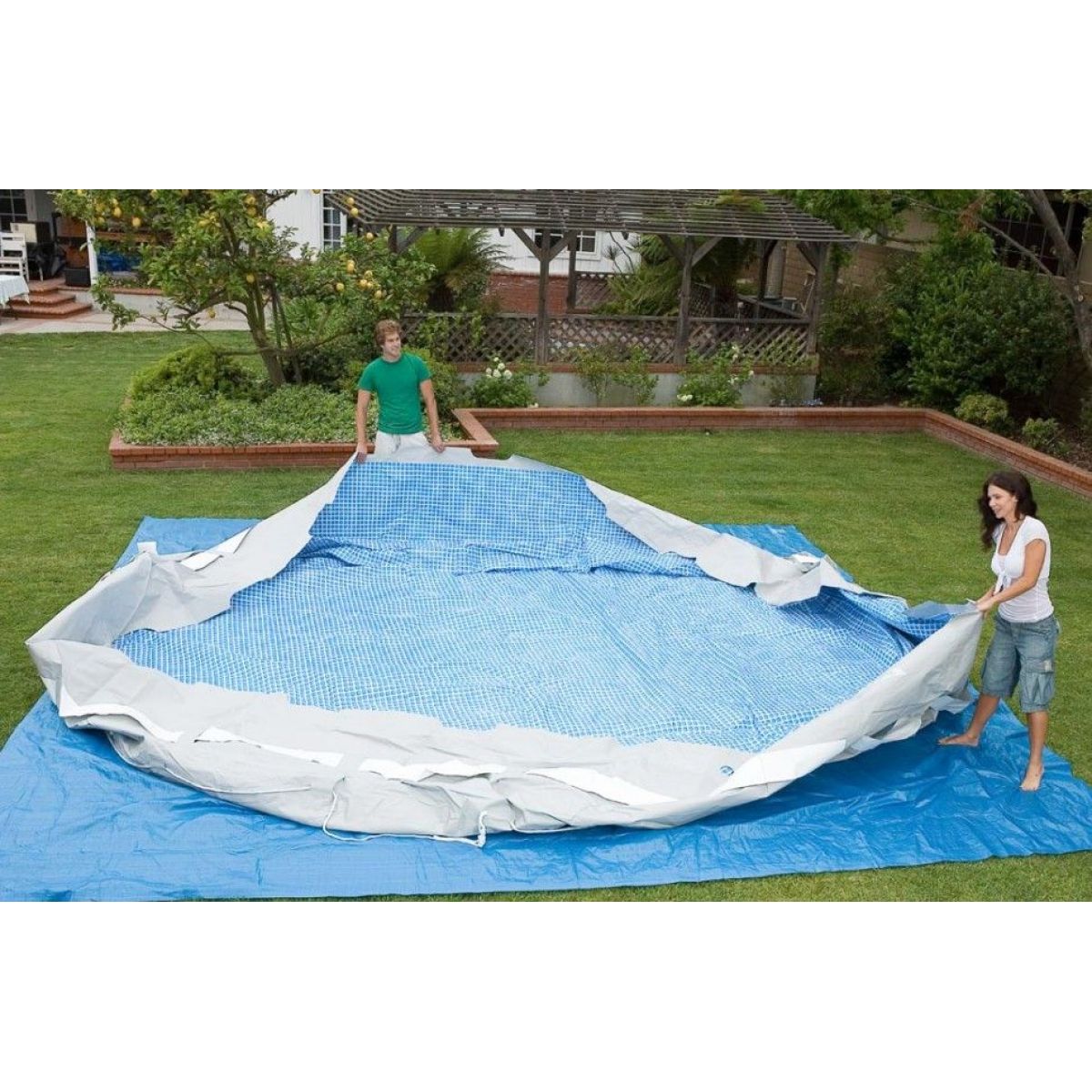 Чашковый пакет 5,49 х 1,32 м для каркасного бассейна Ultra Frame INTEX 12436A Чашковый пакет 5,49 х 1,32 м для каркасного бассейна Ultra Frame INTEX 12436A